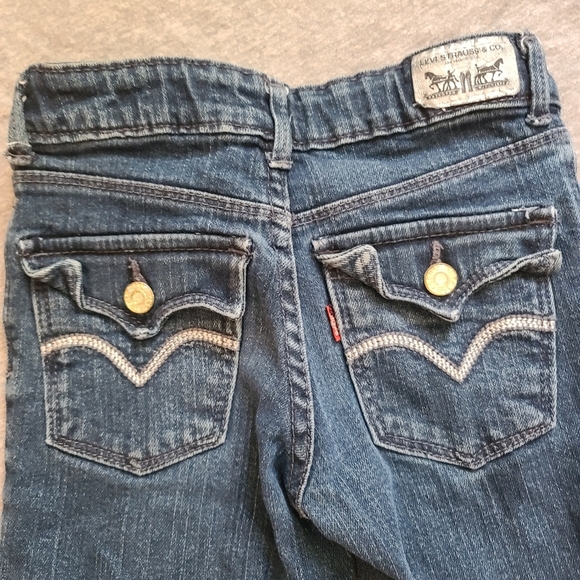 Girls Skinny Levis Jeans size 7 - Picture 3 of 7